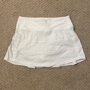 White lululemon tennis skirt
